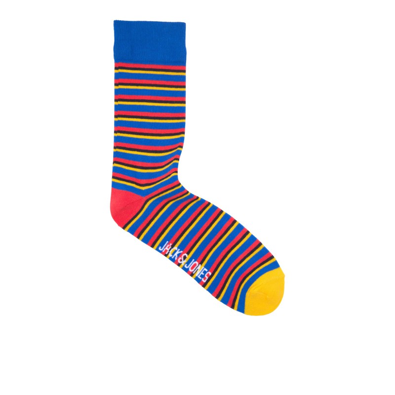 JACK & JONES Stripes Strømper 5-Pak - Electric Blue Lemonade