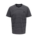 ONLY & SONS Henry Stribede T-shirt - Dark Navy