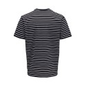 ONLY & SONS Henry Stribede T-shirt - Dark Navy