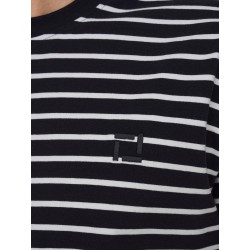 ONLY & SONS Henry Stribede T-shirt - Dark Navy