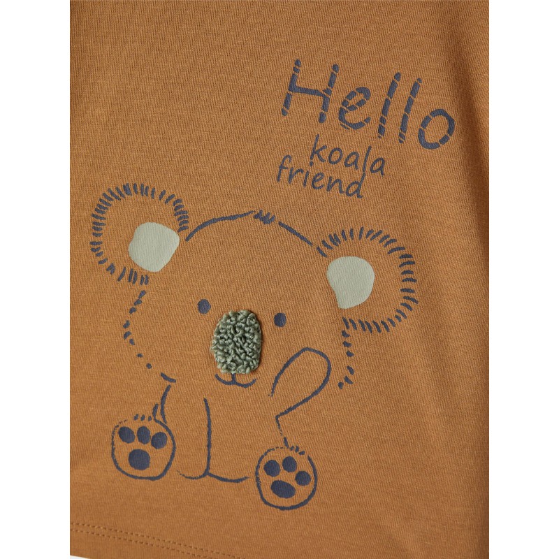 NAME IT Baby Tobbie L/S Top - Toasted Coconut