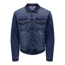 ONLY & SONS Coin Denim Jakke - Medium Blue Denim