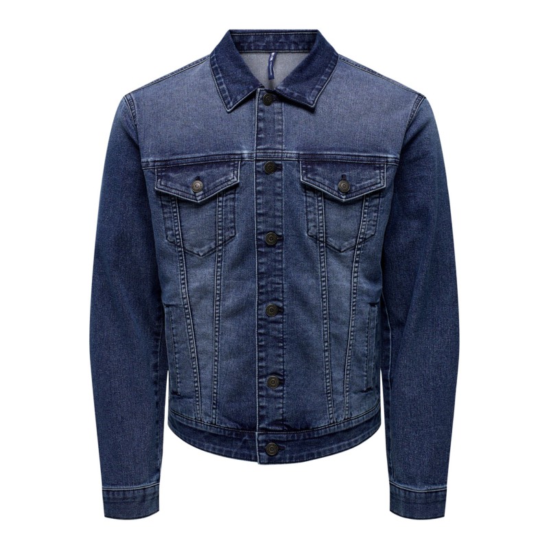 ONLY & SONS Coin Denim Jakke - Medium Blue Denim