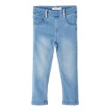 NAME IT Mini Salli Slim Sweat Denim Leggings - Light Blue Denim