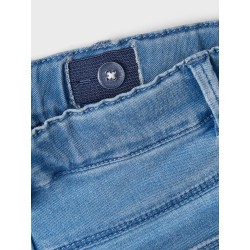 NAME IT Mini Salli Slim Sweat Denim Leggings - Light Blue Denim