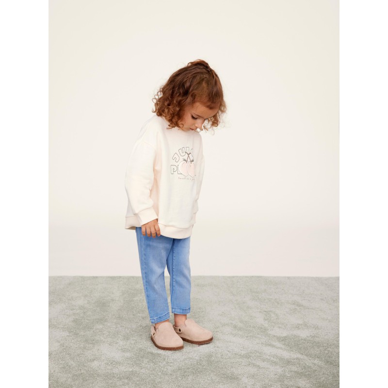 NAME IT Mini Salli Slim Sweat Denim Leggings - Light Blue Denim