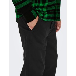 ONLY & SONS Onskent Cropped Chinobukser - Sort