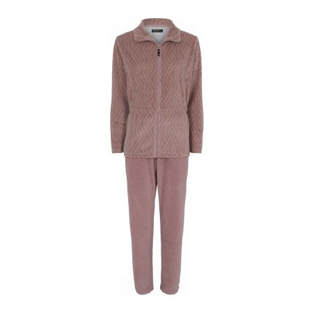 DECOY Velour Homewear Sæt - Woodrose