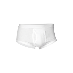 JBS Klassisk Bomuld Briefs Underbuks Med Gylp - Hvid