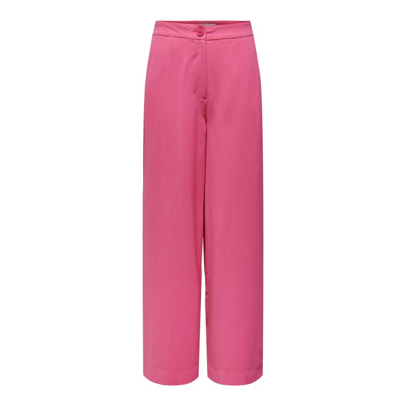 JDY Vincent Højtaljede Brede Bukser - Shocking Pink