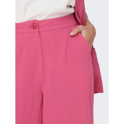 JDY Vincent Højtaljede Brede Bukser - Shocking Pink