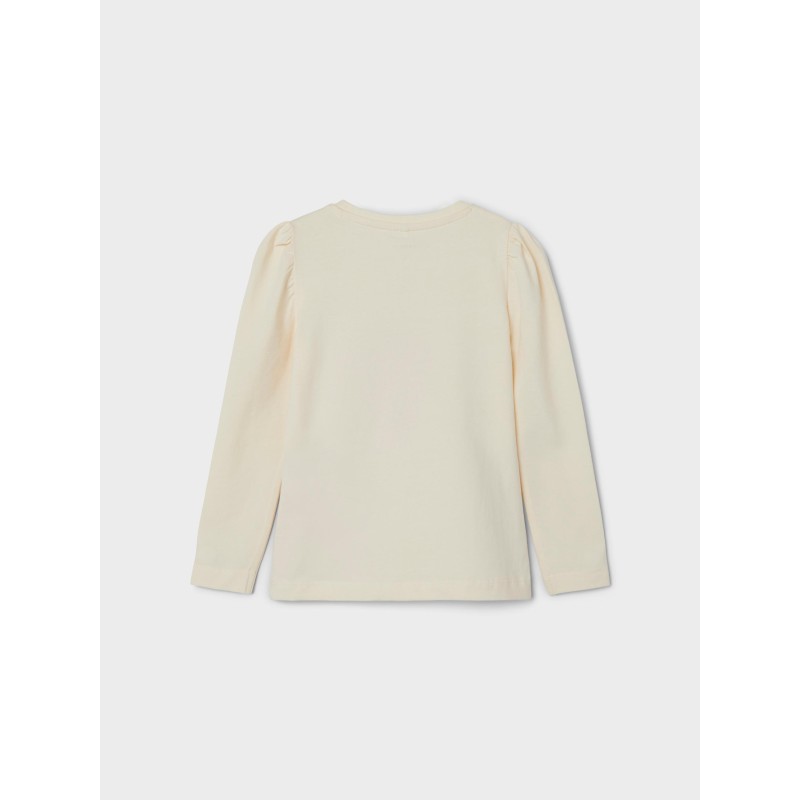 NAME IT Mini Pige Teresa Langærmet Top - Buttercream