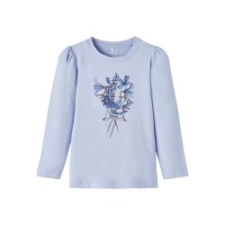 NAME IT Mini Teresa Langærmet Top - Eventide