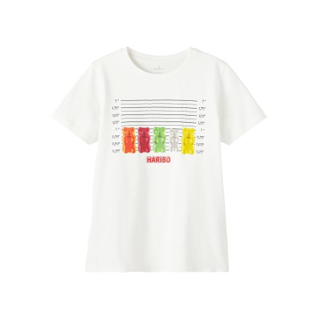 NAME IT Kids Magmi Haribo T-shirt - White Alyssum