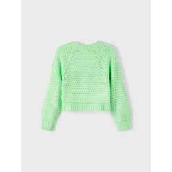 NAME IT Nkfdilisa Langærmet Kort Knit - Green Ash