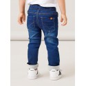 NAME IT Mini Ryan Slim Sweat Jeans - Dark Blue Denim