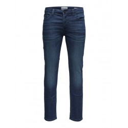 ONLY & SONS Jog Performance Jeans - Medium Blue Denim