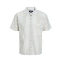 JACK & JONES Jprblusummer Linen Resort Shirt S/S Ps - Sand