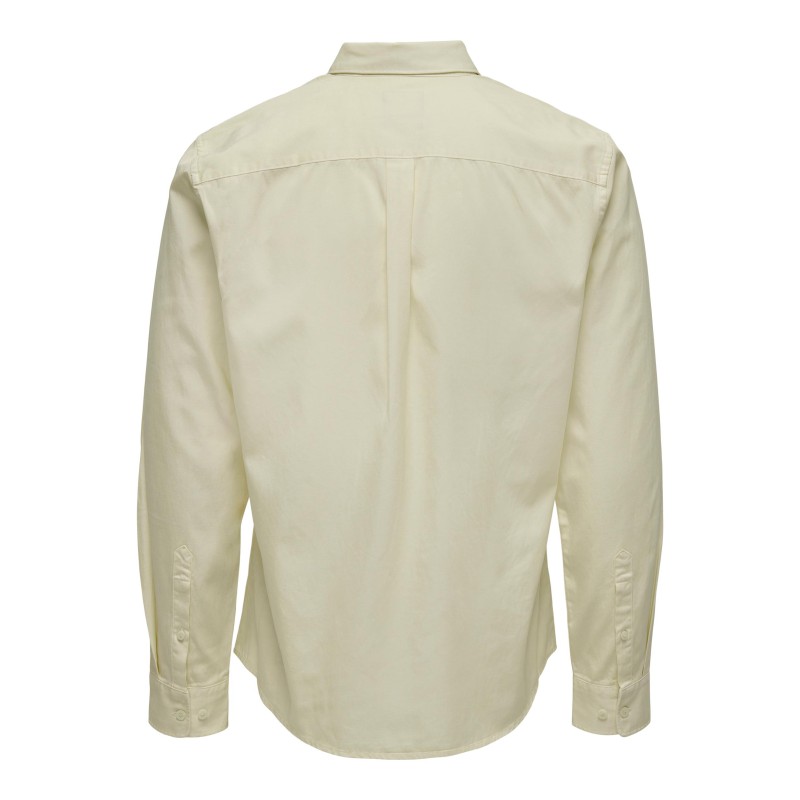 ONLY & SONS Life Lyocell Langærmet Skjorte - Cloud Dancer