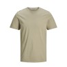 JACK & JONES Organic Basic T-shirt - Crockery