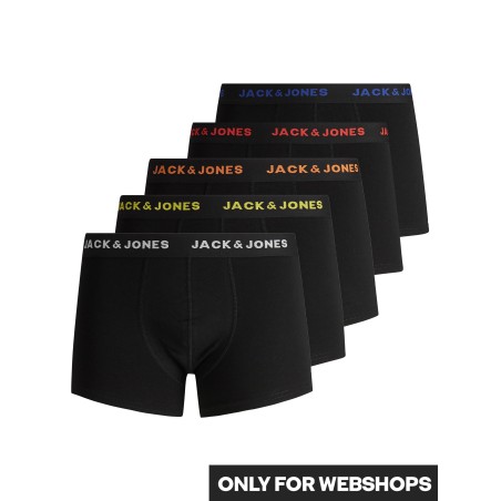 JACK & JONES 5-Pak Underbukser - Sort