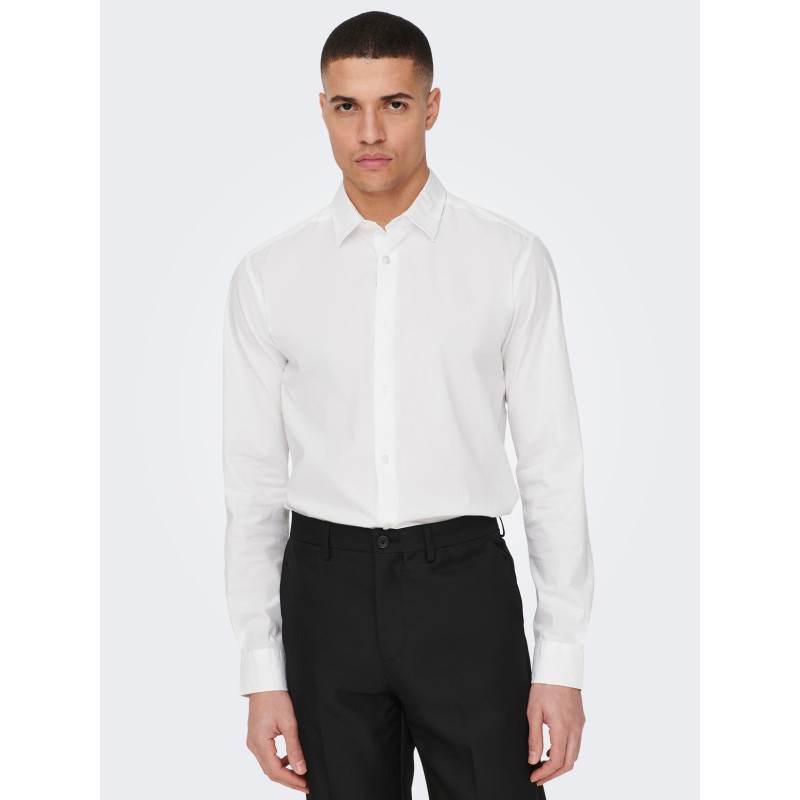 ONLY & SONS Andy Slim Fit Skjorte - Hvid
