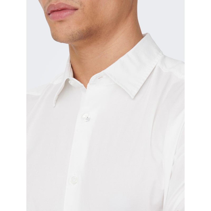 ONLY & SONS Andy Slim Fit Skjorte - Hvid