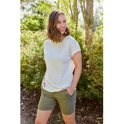 FRANSA LIGHT T-SHIRT - creme/råhvid