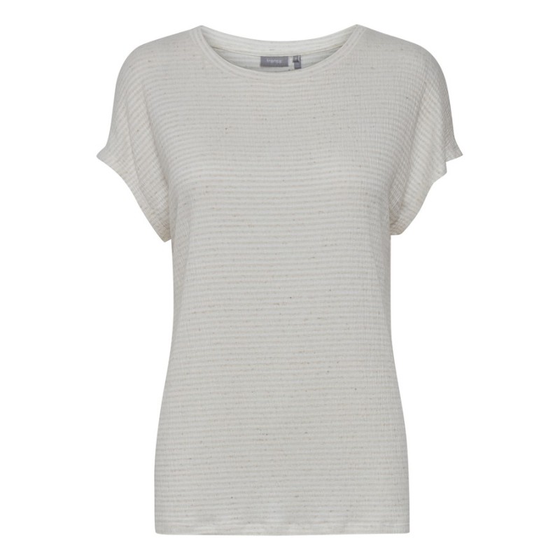 FRANSA LIGHT T-SHIRT - creme/råhvid