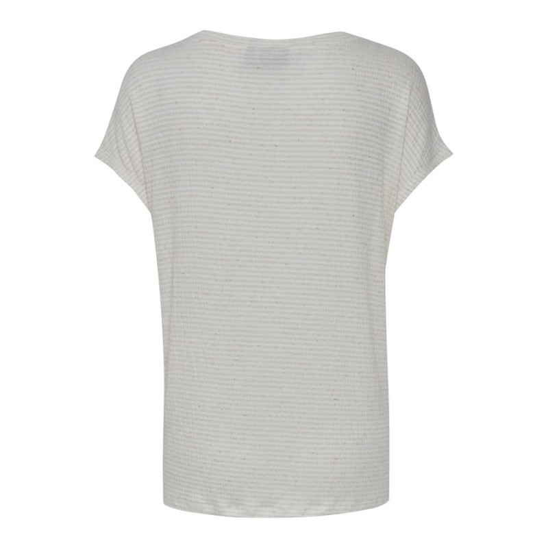 FRANSA LIGHT T-SHIRT - creme/råhvid