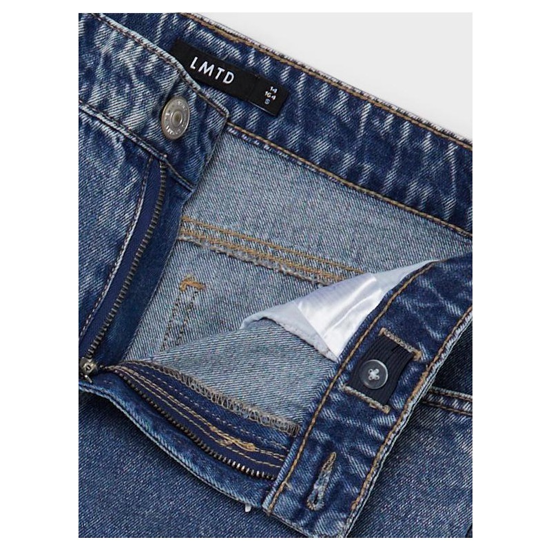 LMTD Toneizza Denim Dad Straight Bukser - Dark Blue Denim