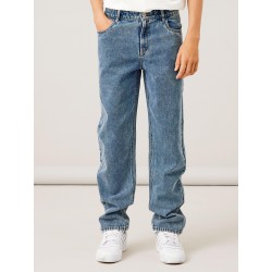LMTD Toneizza Denim Dad Straight Bukser - Dark Blue Denim