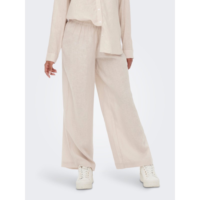 ONLY Tokyo Hør Bukser - Moonbeam