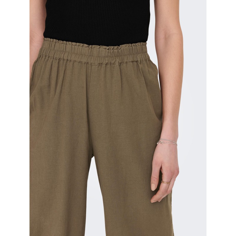 ONLY Tokyo Højtaljede Hør Bukser - Cub