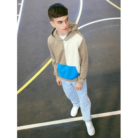 LMTD Tray Langærmet Sweatshirt M. Hood - Silver Sage
