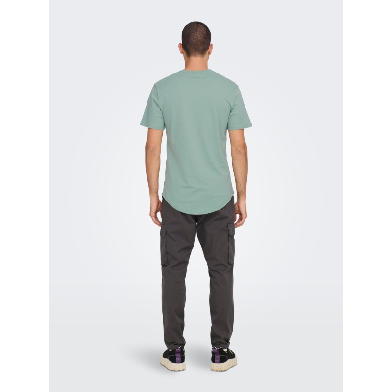 ONLY & SONS Onsmatt Langy Kortærmet Tee - Chinois Green