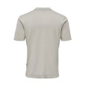 ONLY & SONS Onswyler Life Kortærmet Polo Knit - Pumice Stone
