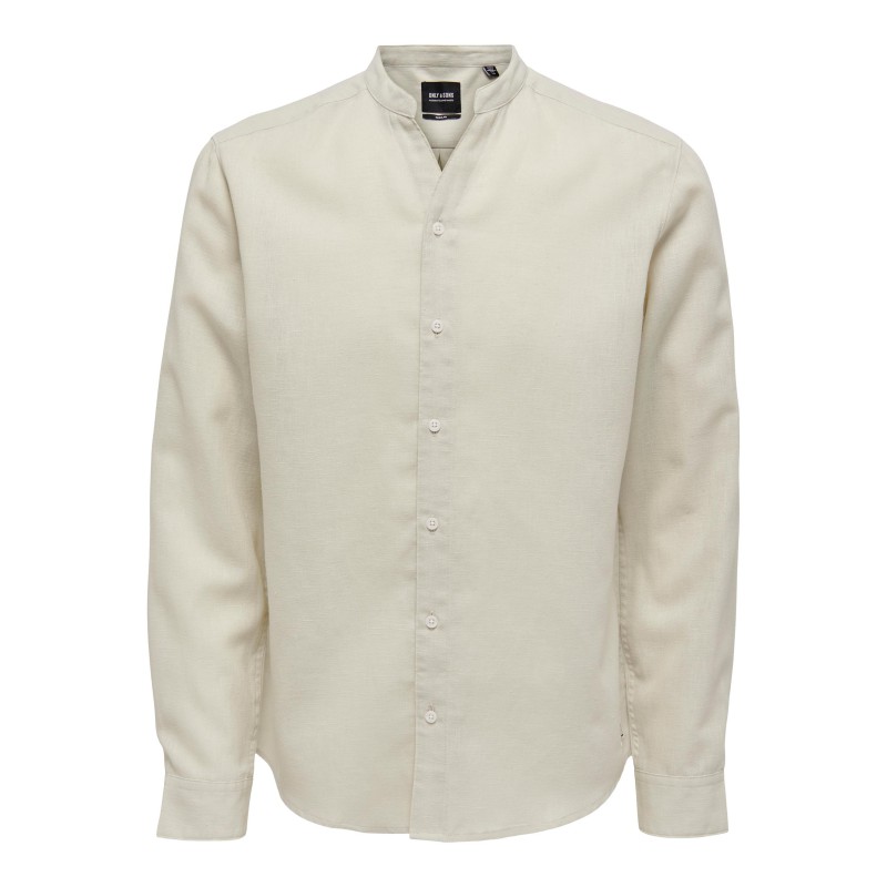 ONLY & SONS Skjorte Med Kinakrave - Moonstruck