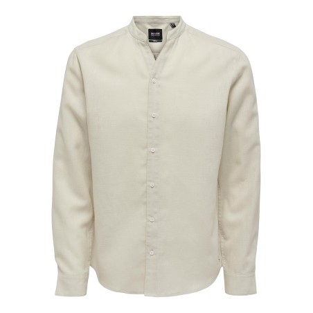 ONLY & SONS Skjorte Med Kinakrave - Moonstruck