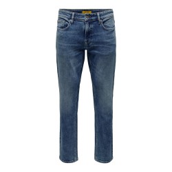ONLY & SONS Weft Denim Jeans - Medium Blue Denim