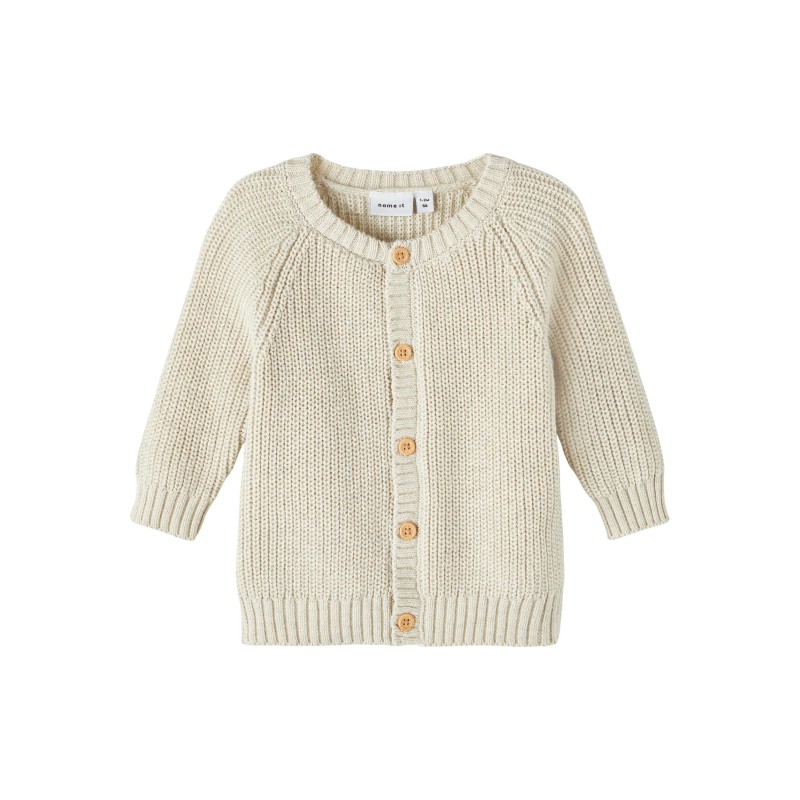 NAME IT Baby Unisex Delli Strik Cardigan - Peyote Melange