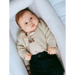 NAME IT Baby Unisex Delli Strik Cardigan - Peyote Melange