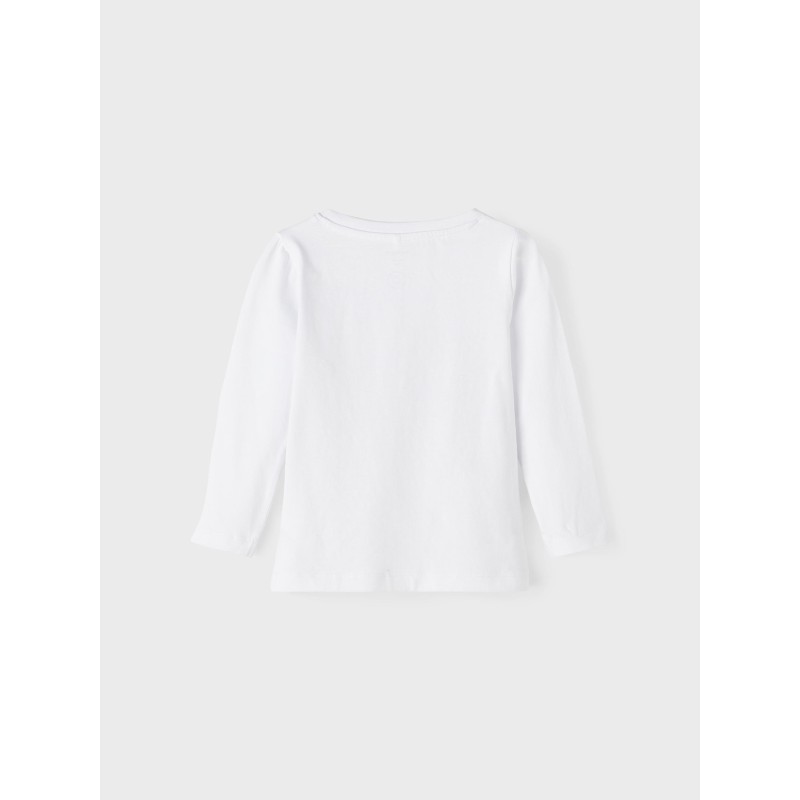 NAME IT Mini Frigg Langærmet Top - Bright Hvid