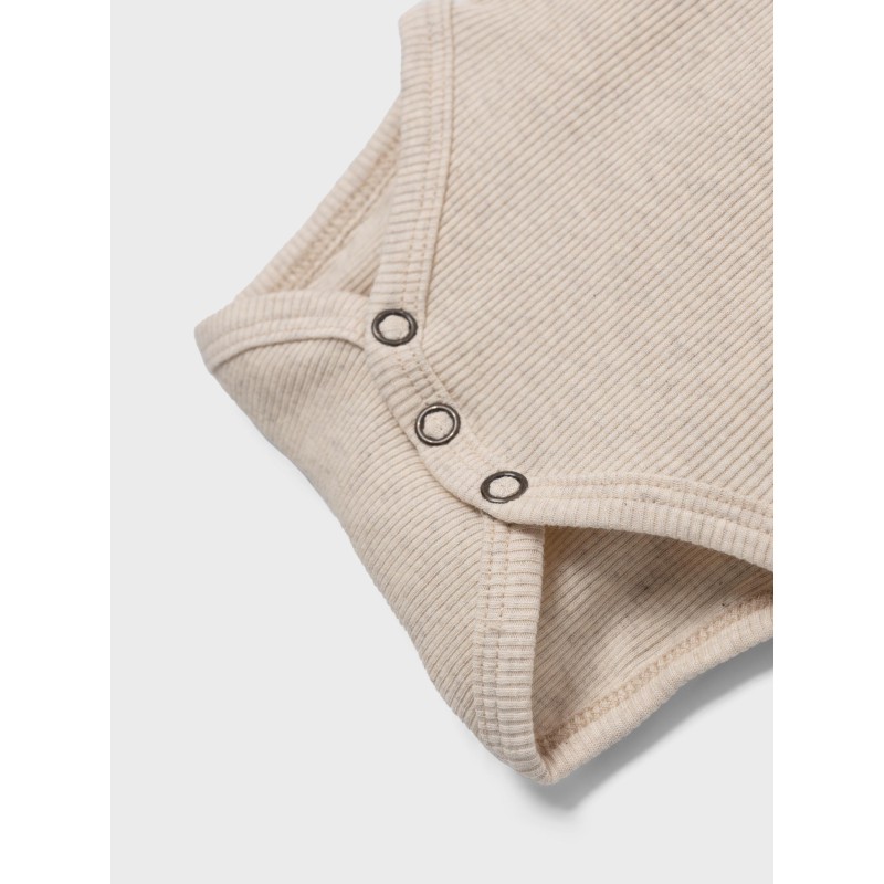 NAME IT Baby Kab Kortærmet Bodystocking - Peyote Melange