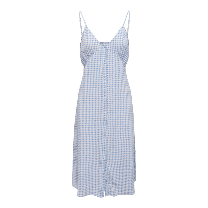 JDY Milo S/L Midi Kjole Vævet - Della Robbia Blue