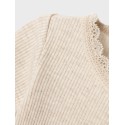 NAME IT Baby Kab Rib S/S Bodystocking - Peyote Melange