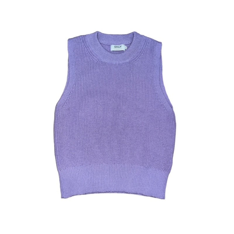 Only Paris Strik Vest - Orchid petal