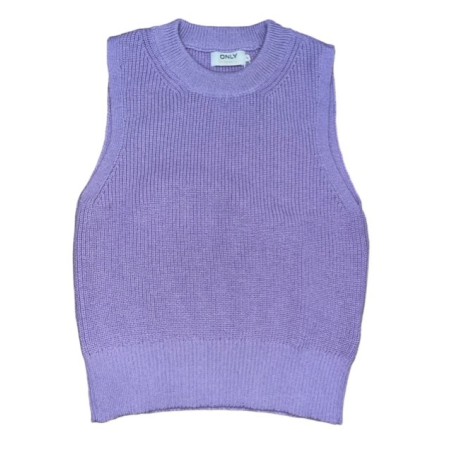 Only Paris Strik Vest - Orchid petal