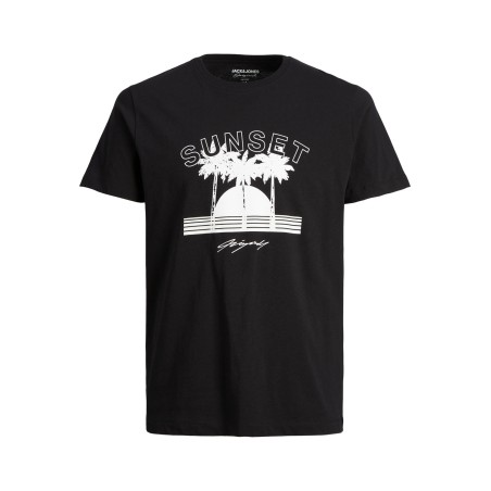 JACK & JONES Junior Tulum Uv T-shirt - Sort