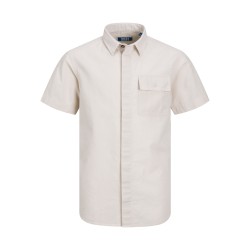 JACK & JONES Jcoline Oversized Linen Shirt Junior - Moonbeam